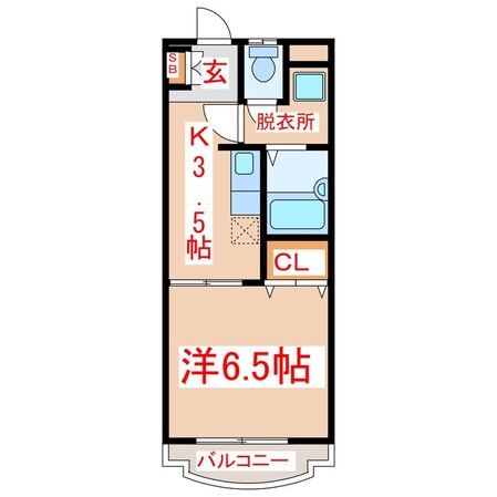 スカイヒルズＭの物件間取画像